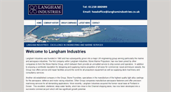 Desktop Screenshot of langhamindustries.com